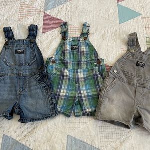 Bundle Oshkosh overalls shorts toddler baby